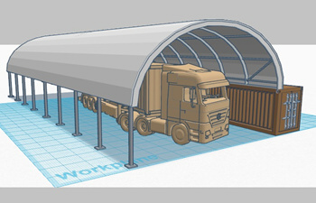 Work Site Arch Shelters